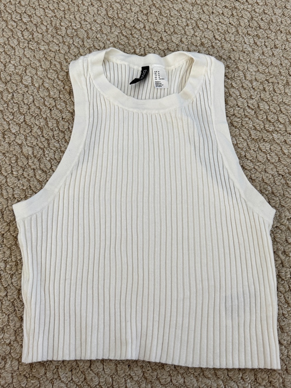 H&M White Ribbed Tank & White Racerback Tank Set - Picture 2 of 4
